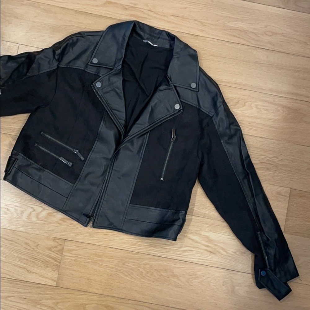 CK suede and leather jacket